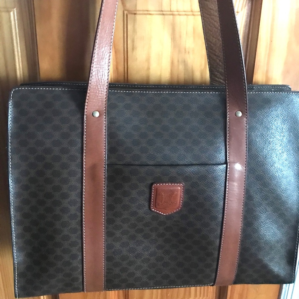 Authentic Vintage Celine Macadam ShoulderTote-Used